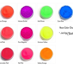 Discontinued - Saturated Neon Fluorescent Matte Pigment Powder - Choose Color