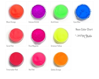 Discontinued - Saturated Neon Fluorescent Matte Pigment Powder - Choose Color