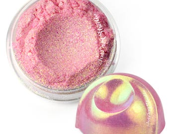 Duchess Peony - Incredible Chameleon Aurora Color Shift Pink and Green Rainbow Pigment for Eyeshadow, Cosmetics, Art, Resin and Craft