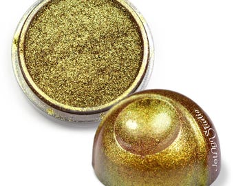 Herbal Elixir Golden Olive Color Shifting Chameleon Pearl Pigment Powder