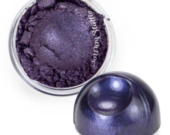 Velveteen Dark Purple Blue Mica Pearl Powder for Resin, Poly Clay, Cosmetics