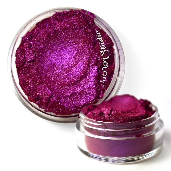 Medium Intense Raspberry #001 Mica Powder Art Pigment for Polymer Clay Resin and Cosmetics