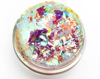Avalon Flake - Bright Silver-Blue-Green- Violet Transparent Aurora Dichroic Art Flake Pigment