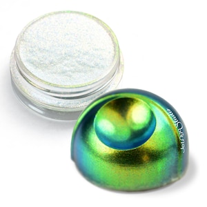 Green Pearl - Illusion Series White Fine Transparent  Pearl Chameleon Powder