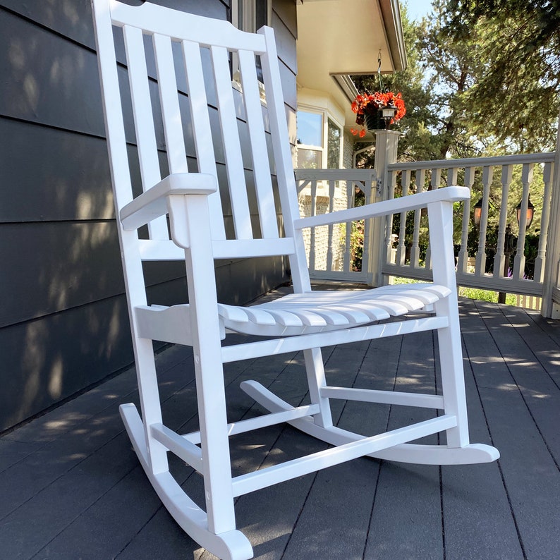 Americana Outdoor Rocking Chair | White Finish | Weatherproof ...