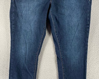 Torrid Jeans Women's 14T Blue Boyfriend Straight Vintage Stretch Measures 36x30