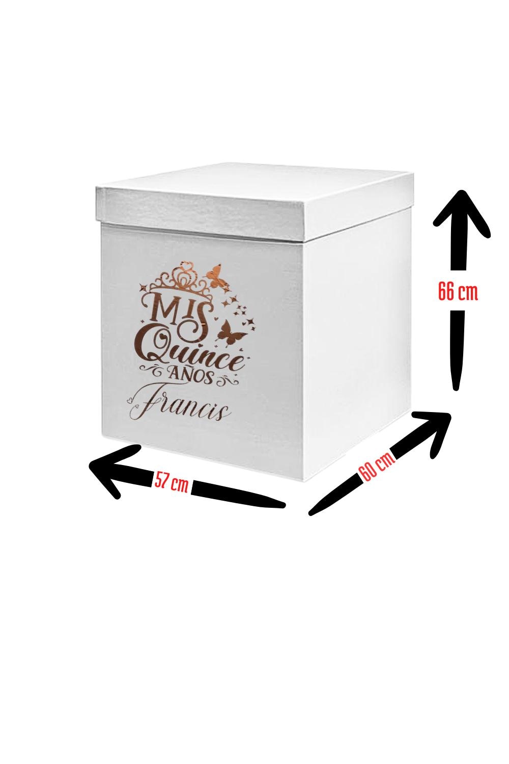 Giant Gift Box: Large 57x60x66 cm Gift Box / Box for Quinceañera/ Gender Reveal/ Personalized Character of your choice