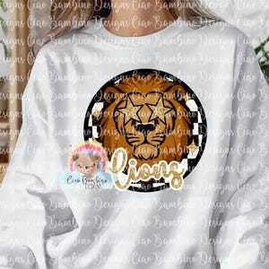 Gold Lion Mascot PNG for Sublimation Designs, Sticker, School Spirit Shirt | Preppy Mascot Shirt Clip Art | Gold Glitter | INSTANT DOWNLOAD