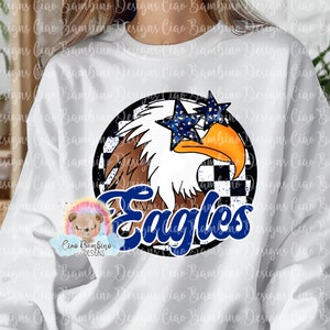 Eagles Mascot PNG for Sublimation Designs, Stickers, School Spirit Shirt | Preppy Mascot Shirt Clip Art | Leopard | INSTANT DOWNLOAD