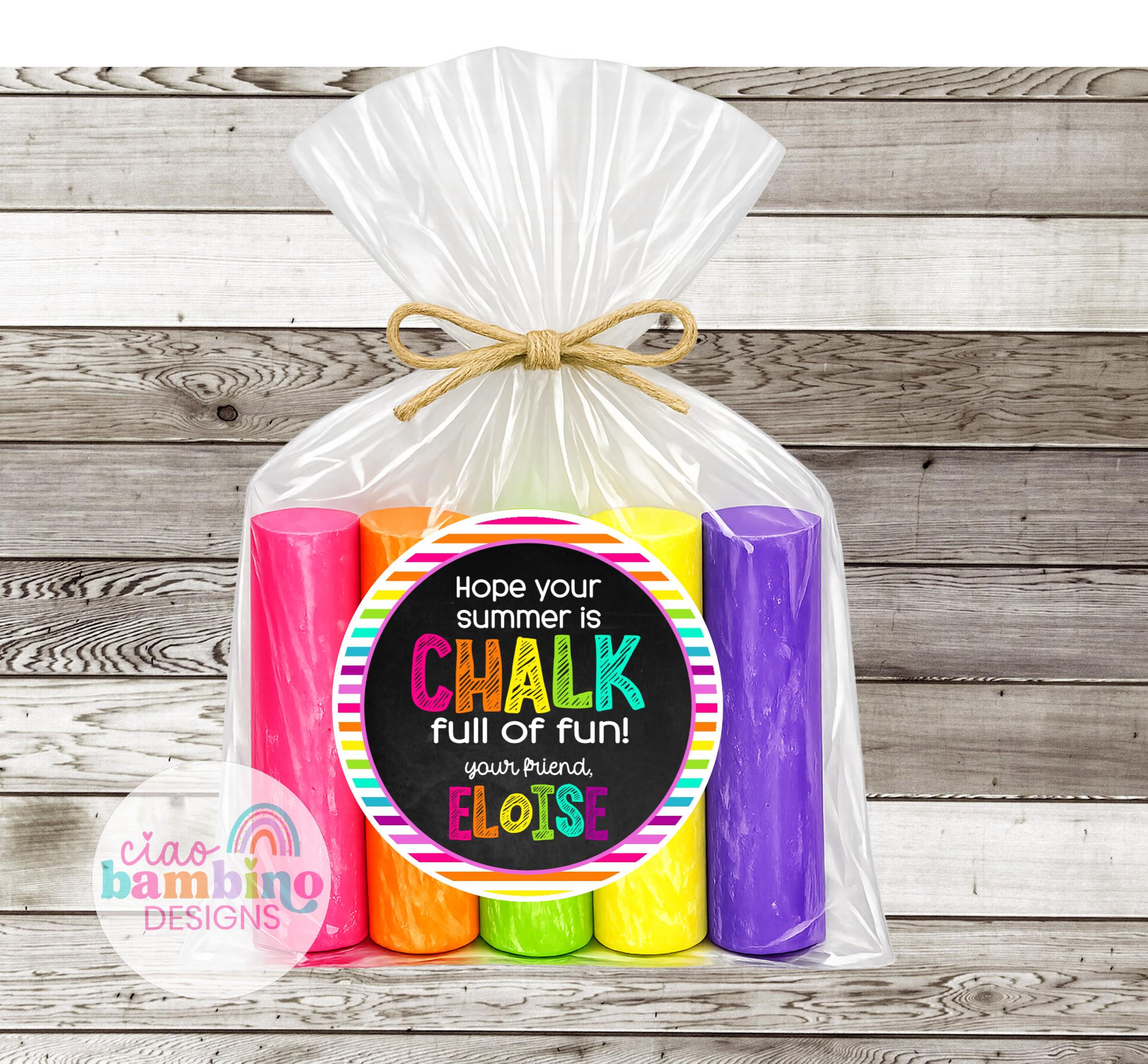 End of School Year Chalk Gift | Chalk Full of Fun | Student Gift ...