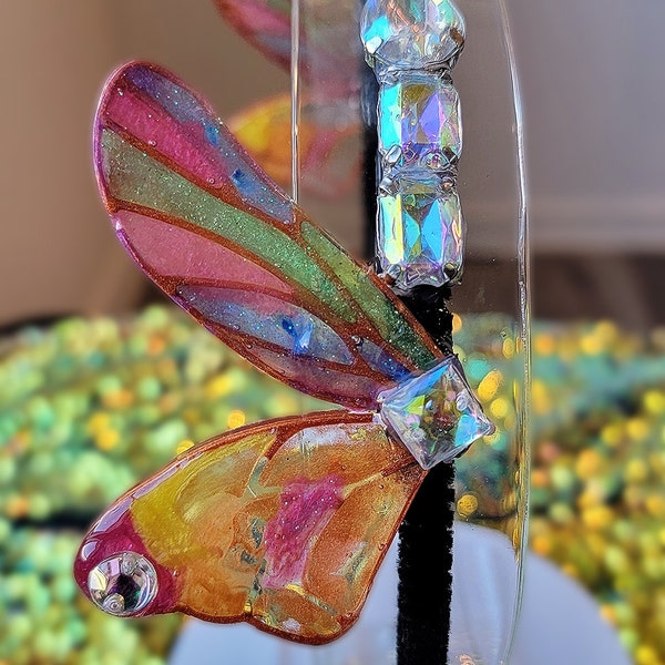 Enchanting Stained Glass Fairy Rhinestone Headband –wearable art meets magic! Fantasy Costume, Fairycore, Festival & Medieval Fair Accessory