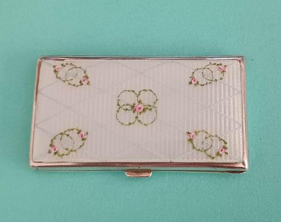 Antique Sterling Enamel Case