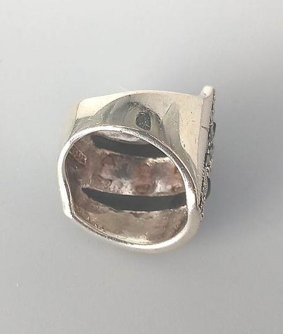 Sterling Silver Marcasite Ring - image 3