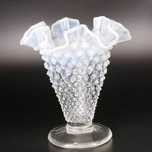 Glass Hobnail Vase