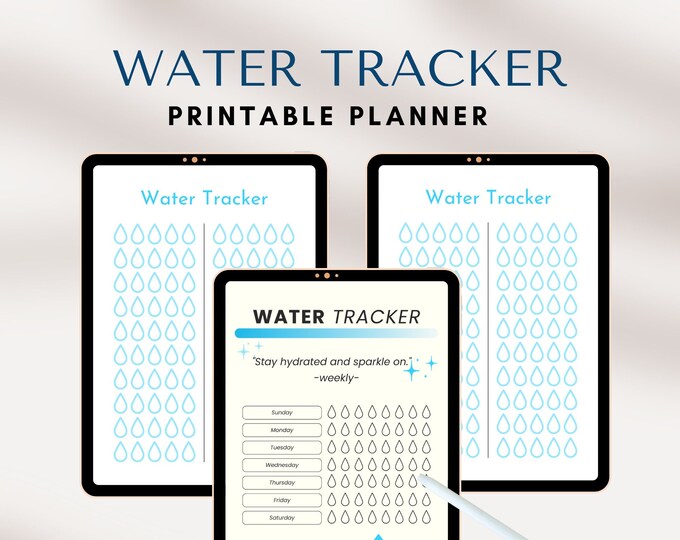 Storage Tracker. Water Water Tracker, Printable Monthly Water Tracker,water, Hydration Tracker ...