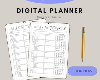 Gezondheidstracker | Gezondheidsplanner | Fitnesstracker | Gezondheidsactiviteitenmonitor | Slimme gezondheid | Planner | Wellnesscadeau, gezondheidsassistent |