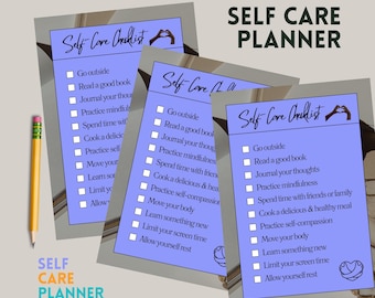 Planificador de autocuidado / Seguimiento de bienestar / Planificador de crecimiento personal / Diario de salud mental / Planificador de productividad /