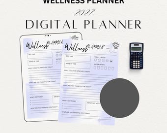 Wellness Planner | Self-Care Journal | Fitness Tracker | Wellness Tracker | Health Planner | Goal Planner | Wellness tracker |