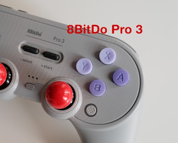 8bitdo Pro3 US SNES Purple Swappable ABXY Face Buttons (controller