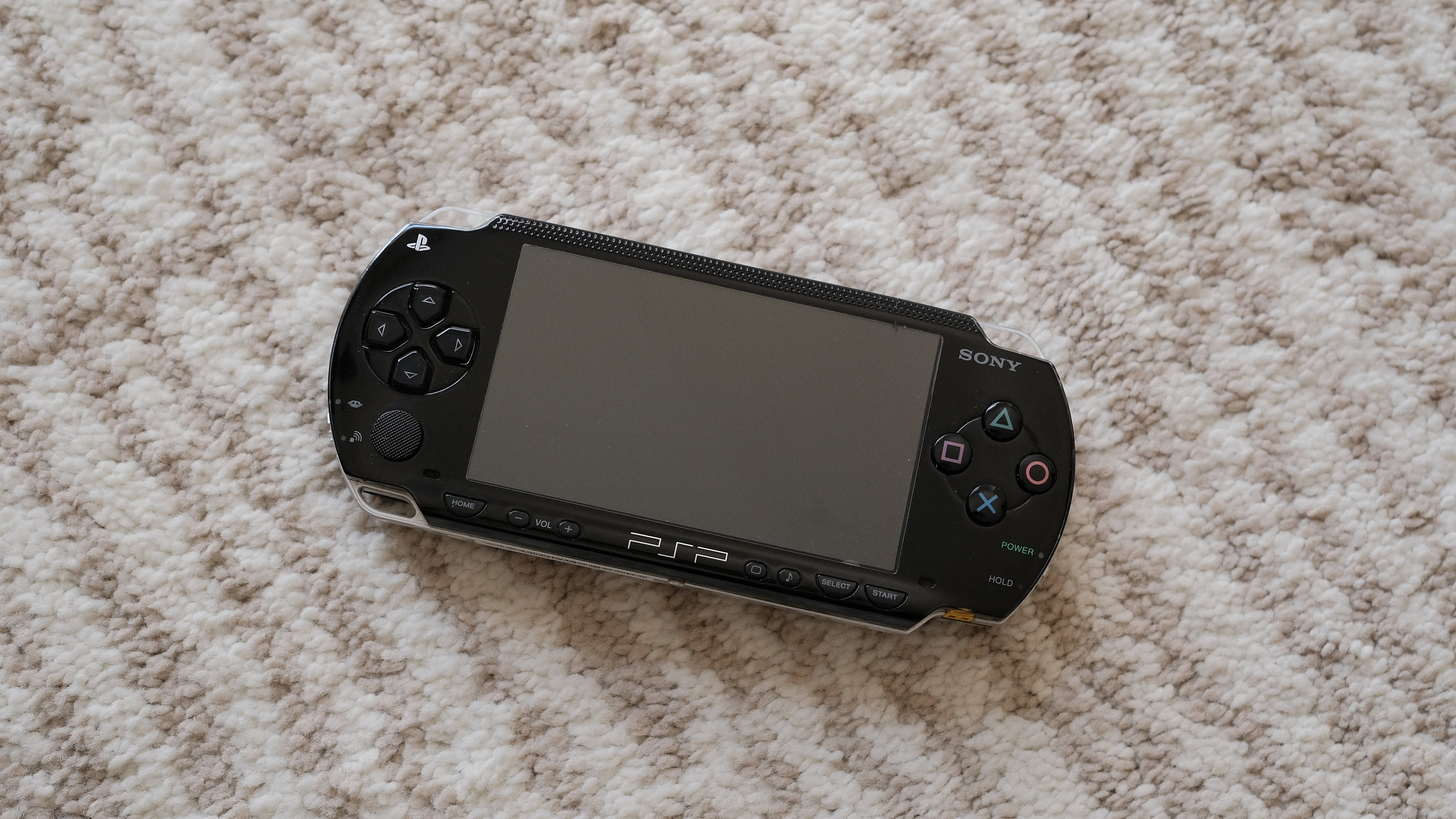 OSTENT Volledige Behuizing + Knoppen Set Voor Sony PSP 1000 – Zwarte Vervangingskit, Incl. Voor- En Achterkant En Middenframe