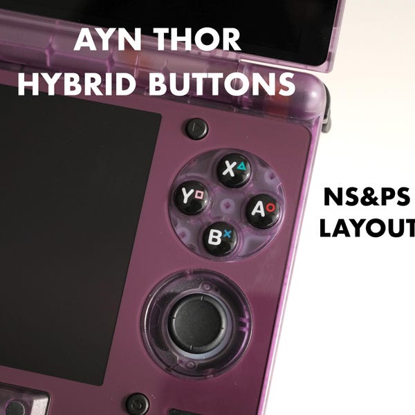 AYn Thor / Odin 3 / Retroid Pocket 6 RP6 Hybrid ABXY FaceButtons - NS & PS Layout