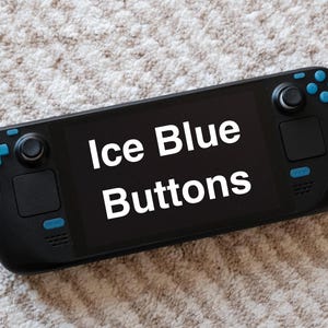 Ice Blue Steam Deck Button Set: OLED & LCD Compatible