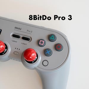 8BitDo Pro3コントローラー PlayStation/PS ABXYマグネット式フェイスボタン - ダークグレー（コントローラーは付属しません）