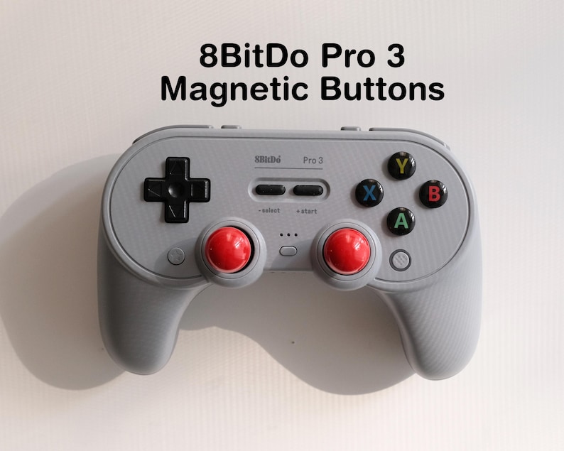 8bitdo Pro3 Controller XBOX Coloured & White ABXY Magnetic Facebuttons ...