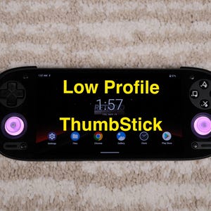 Joystick Retroid Pocket 5 RP5/4 Pro/mini de perfil bajo y ultrabajo con acabado texturizado ultrafino (2 unidades)