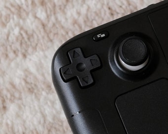 Matowy czarny krzyżak kierunkowy w stylu SNES do Steam Deck OLED i LCD