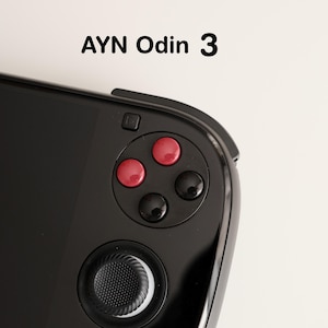 Reemplazo de botones faciales ABXY en blanco rojo y negro de Ayn Odin 3 DMG