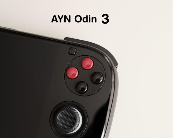 Ayn Odin 3 DMG Red & Black Blank ABXY Face Buttons Replacement - Etsy