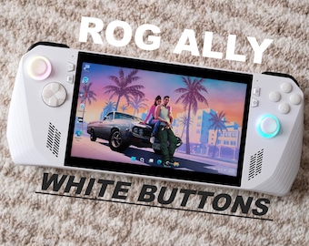Rog Ally White D-Pad, Thumbstick i przyciski ABXY Mods Replacement