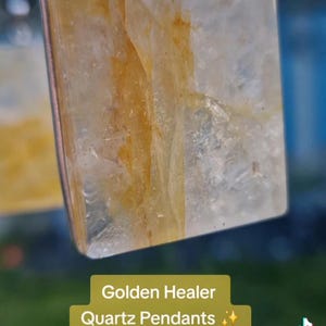 Goldene Heiler Quarz Anhänger
