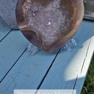 Druzy Agate Heart