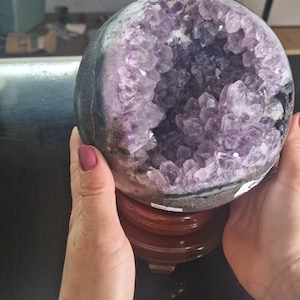 Große Schwere Amethyst Kugel