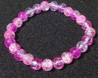 Bracciale elasticizzato rosa