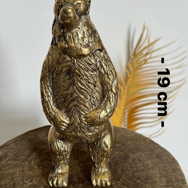 Animal Figurines,Bronze Sculpture,Goat Statue,Animal Sculpture,Bronze animal Statue,Home Gift Item,Bear Figure,Bronze Artwork.