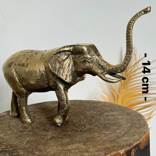 Bronze Animal Figurines,Bronze Sculpture, Bronze Bull Elephant,Animal Sculpture,Bronze Animal Statue,Home Gift Item, Elephant Figure.