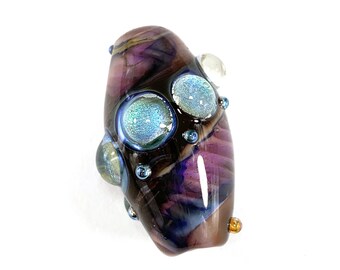 Purple Bling focal bead by Patty Lakinsmith