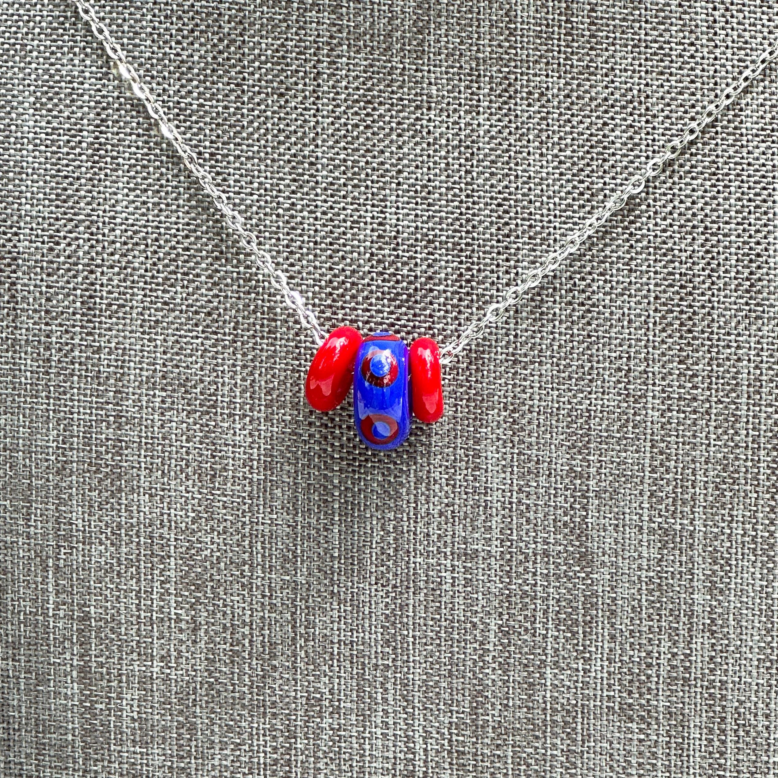Phish glass bead pendant donut necklace Fishman mumu inspired unisex…