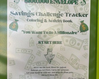 100,000 Envelope Savings Challenge Tracker