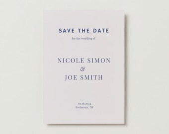 Save the Date - Nicole Minimalistic Template