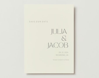 Save The Date Template | Julia