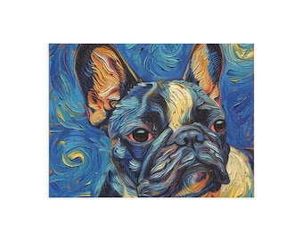 Von der Kunst inspiriertes Malpuzzle „Französische Bulldogge“ (96, 252, 500, 1000 Teile)