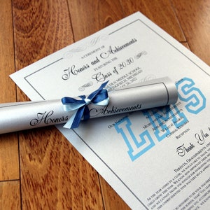 Double Sided Scroll Wedding Programs, full size image 4