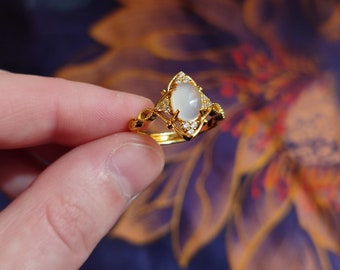 Opal Cat Eye Ring