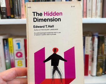 La dimensión oculta de Edward Hall/ Un libro vintage de Doubleday Anchor en rústica