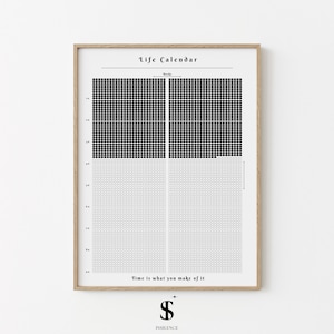 Life Calendar: 90 Years in Weeks Tracker (Digital Printable)