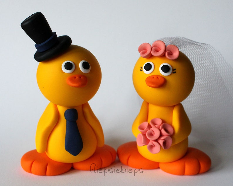 Custom Duck Wedding Cake Topper Yellow Etsy